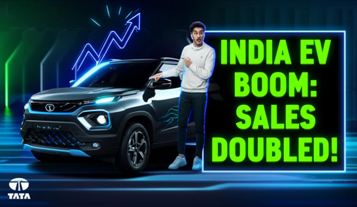 भारत में इलेक्ट्रिक कारों की बिक्री 2025: रिकॉर्ड तोड़ रफ्तार, 6 महीने में डबल हुई सेल